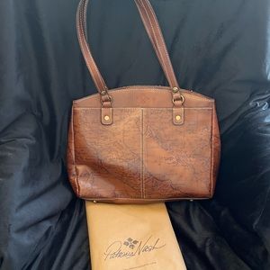 Patricia Nash Map Print Poppy Bag